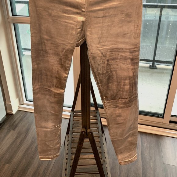 Vintage American Apparel Silver Leggings - Picture 2 of 9